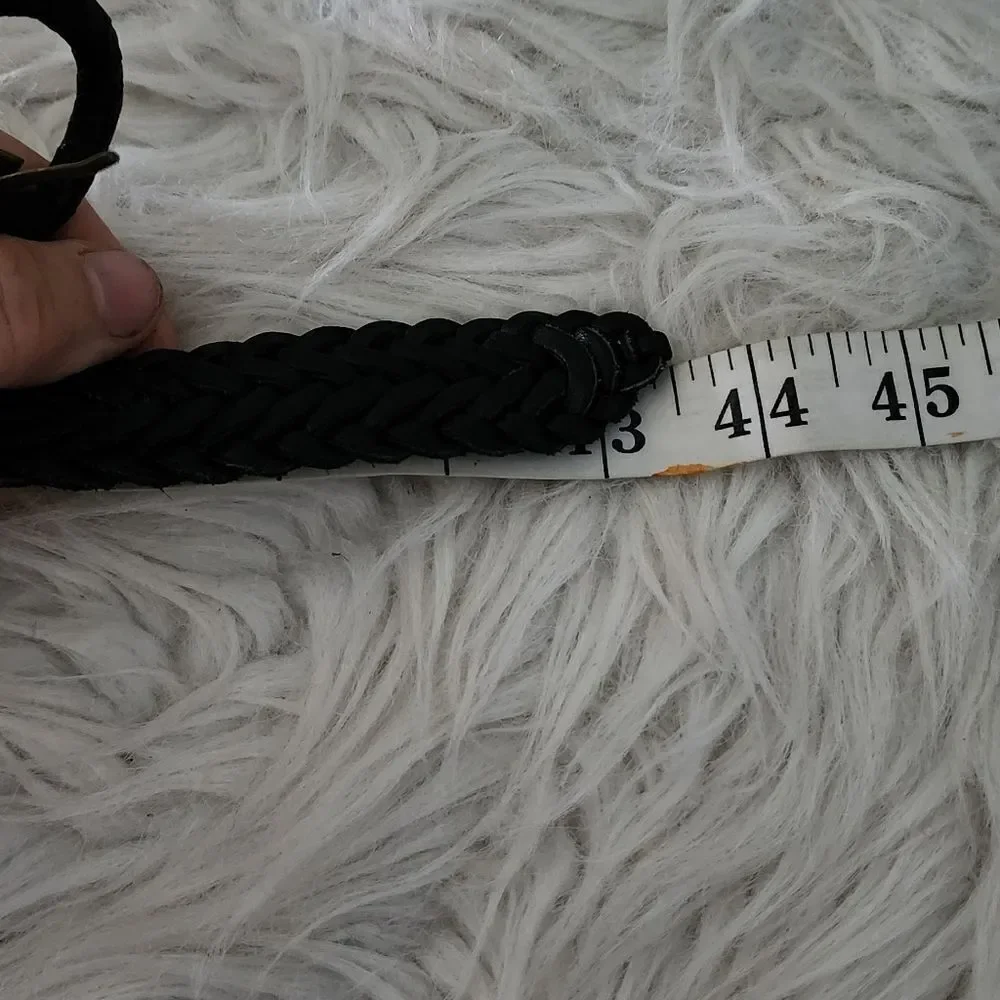 Vintage St John's Bay braided belt black XL